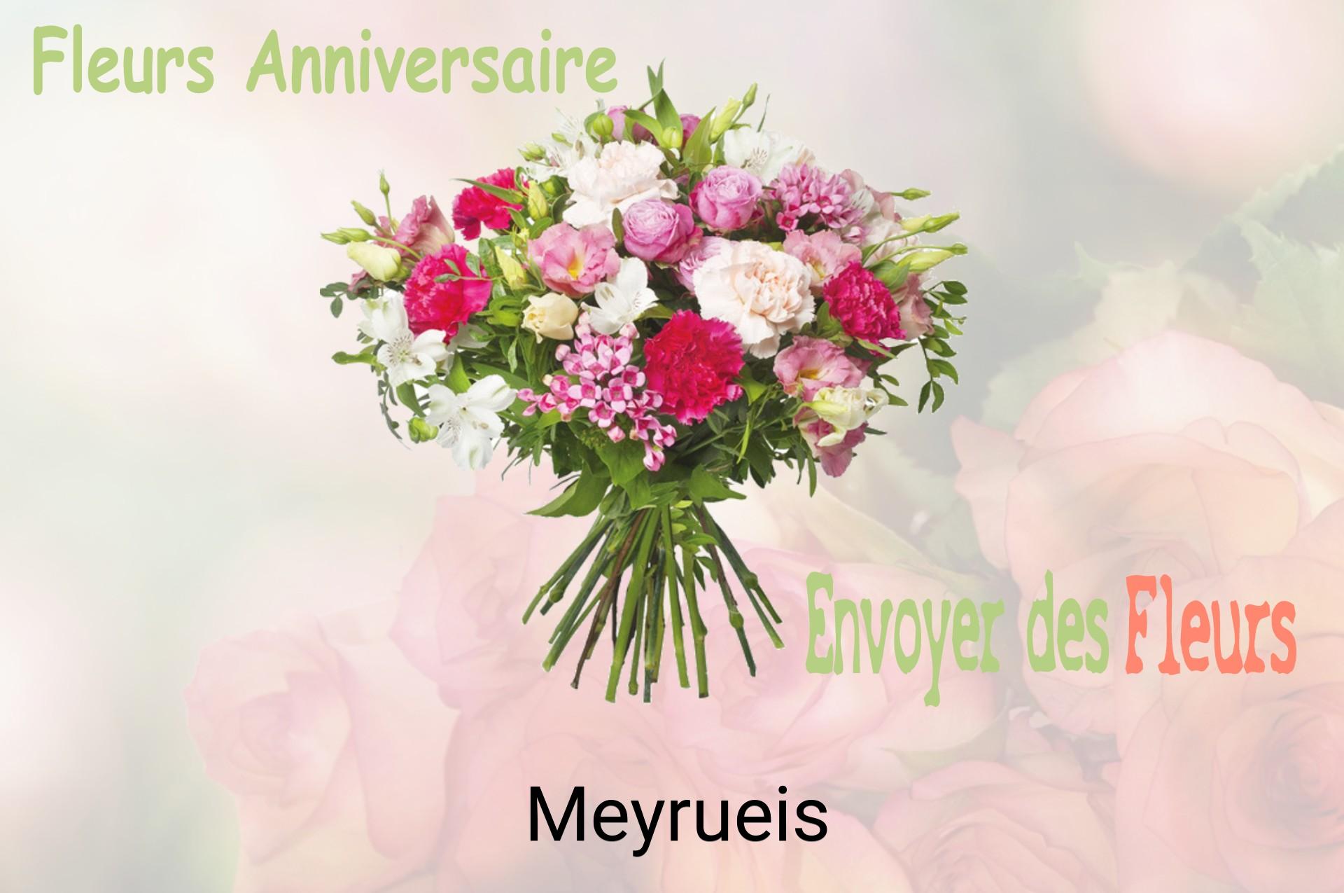 Bouquet de fleurs d’anniversaire livré à Meyrueis