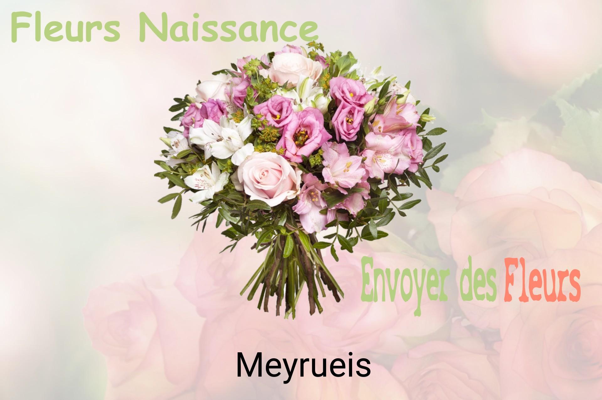 Bouquet de fleurs de naissance livré à Meyrueis